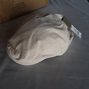 NWT Men’s White Driving/Newsboy Cap One Size